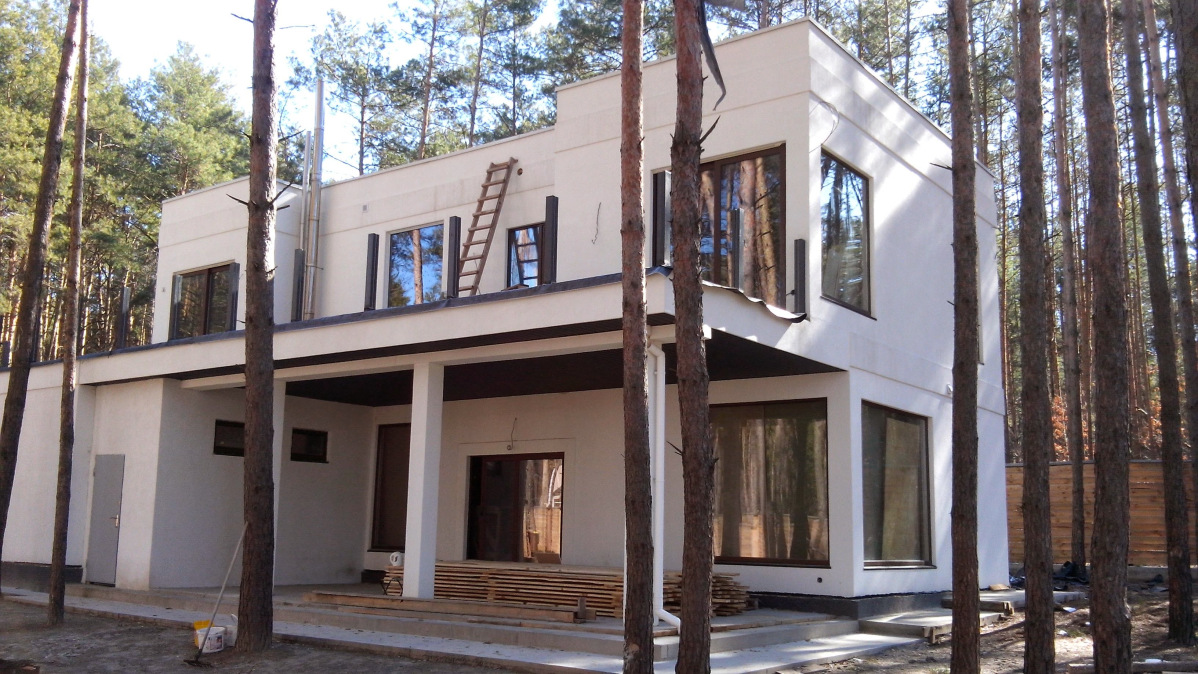 сучасний каркасний будинок