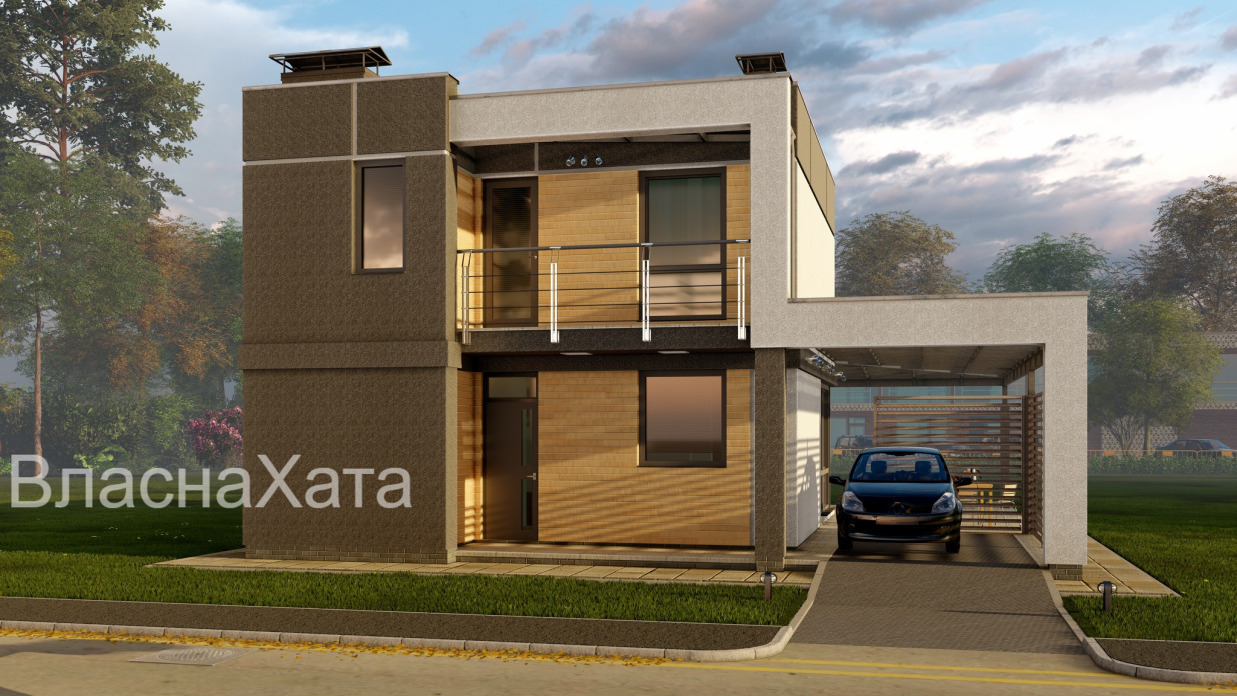 Проєкт комфортного двоповерхового будинку