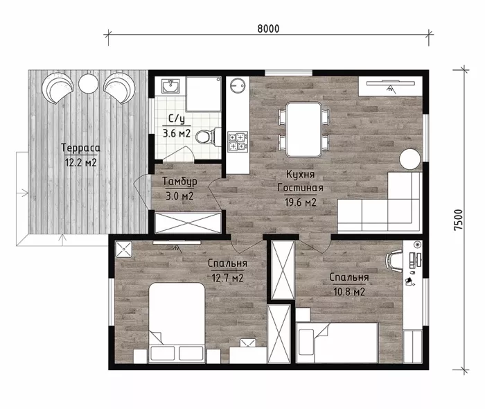 Проект каркасного будинку